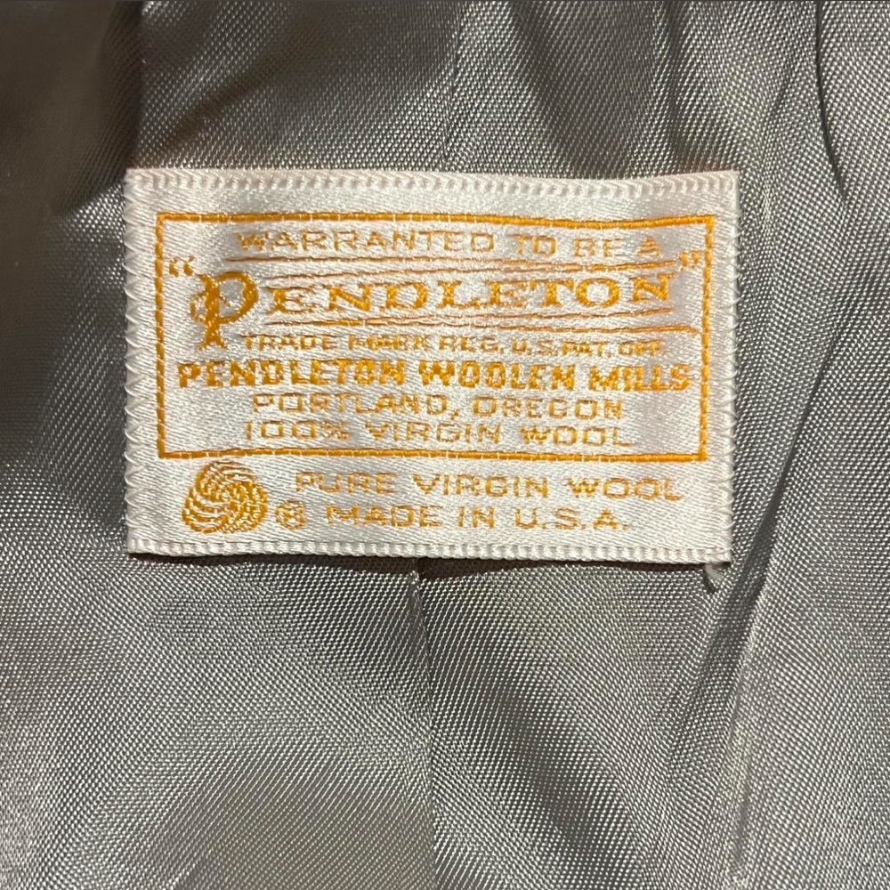 Vintage Pendleton Fitted Virgin Wool Blazer (60s–70s) - Picture 7 of 8